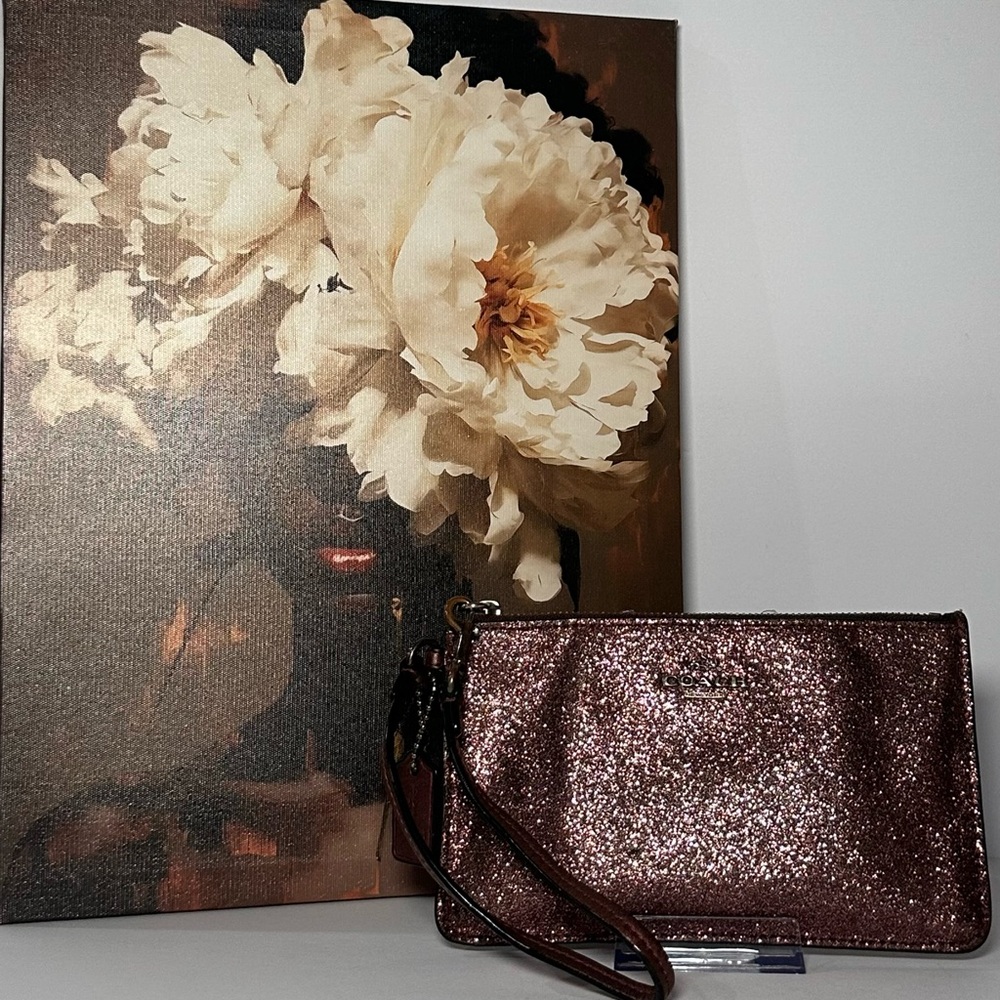 Coach Glitter Wristlet